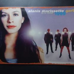 Metal Sign Alanis Morissette Us Tour 1999 Garbage Band Wall Art Room Aesthetic