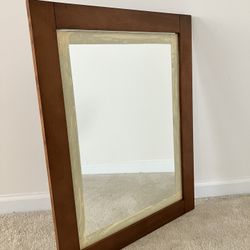 Bathroom Mirror 24"x31" Bourbon Cherry
