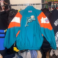 90s Pro Line Reebok Miami Dolphins Jacket 2XL Super Rare
