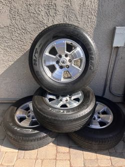Tacoma Tires and Rims - Bridgestone Dueler H/T P265/70R17 Tires with Toyota Rims