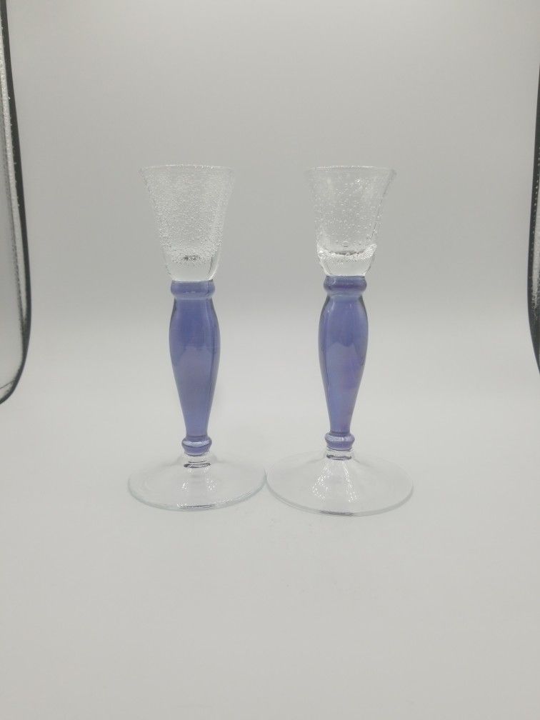Glass Candle Holders
