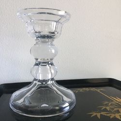 Heavy Glass Candle Holder - Candlestick
