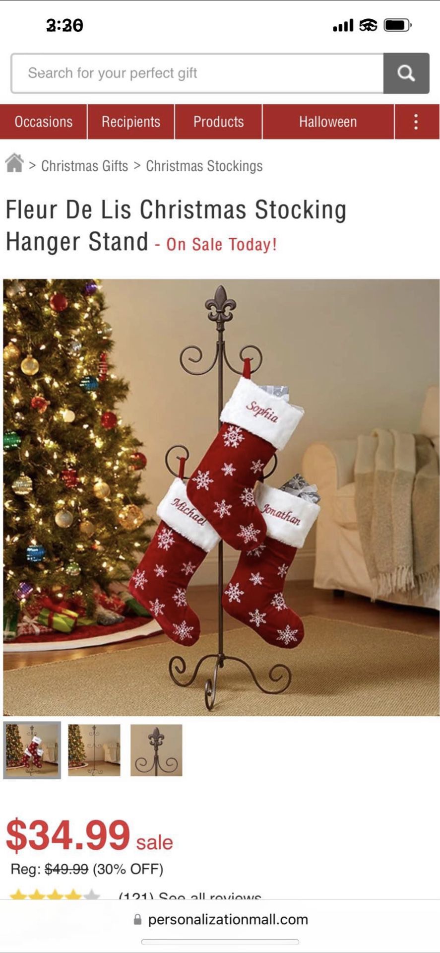 Christmas Stocking Holder Stand