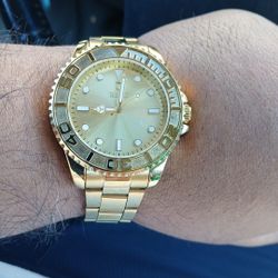 High Quality Stainless Steel Gold Plated Watch