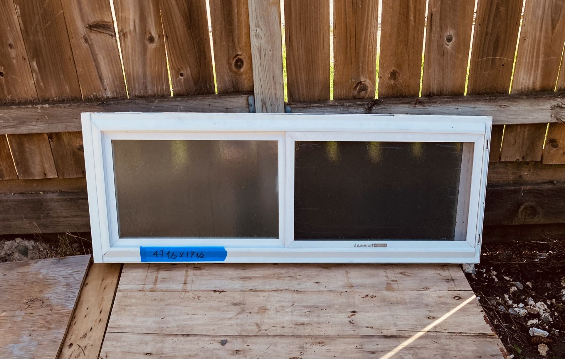 Vertical Sliding Window 47 1/2 x 17 1/2
