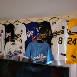 KOBE BRYANT LOS ANGELES D9DGERS JERSEY STICHED 