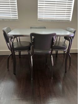 Table and 4 chairs