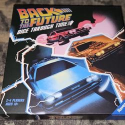 Back to the Future Dice Through Time Board Game (2020) Brand NEW Factory Sealed!