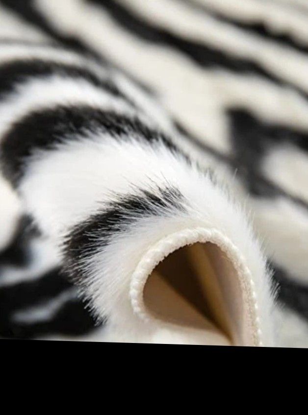 replica "zebra print" rug ..holly springs
