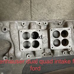Offenhauser Dual Quad Intake Manifold For Ford Shelby Cobra
