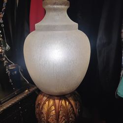Art Deco lamp With 26" Vintage lamp Shade