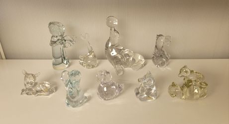 Clear Glass Figurines