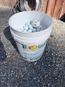 Bucket of Golf balls