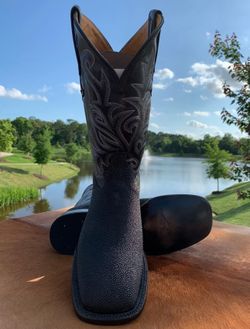 Black Stingray Boots 10D