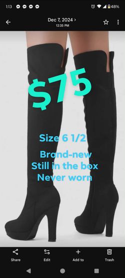 Black swade boots