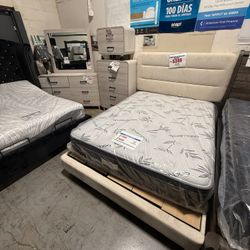 QUEEN BED FOR SALE (AVAILABLE IN KING*) !!NO CREDIT NEEDED !! TAKE IT HOME TODAY!! 🚛 SAME DAY DELIVERY AVAILABLE 🚚 Se Habla Español