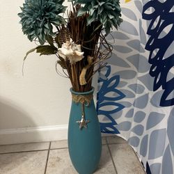 Turquoise Flower Vase