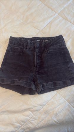 Womens Old Navy Black Denim Jean Shorts size 4