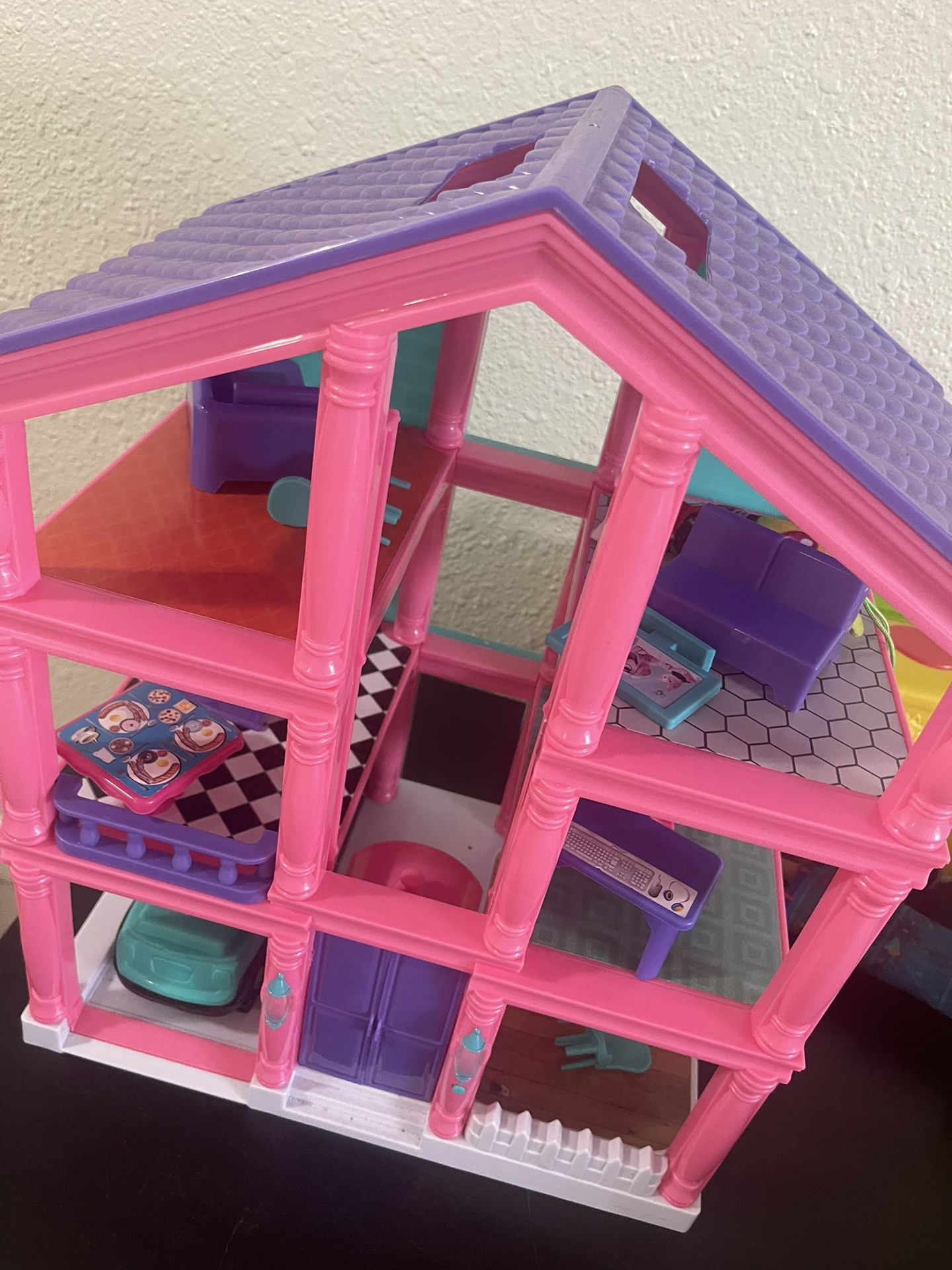 Toy House And Dolls