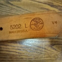 Klein Tools 5202L Large Leather Tool Belt - Made in USA - Excellent Condition $20