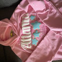 Atlanta Pink Color Way Spider Hoodie Medium