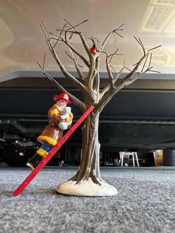 Department 56 Original Snow Village "Fireman to the Rescue" accessory set (Item #54953)