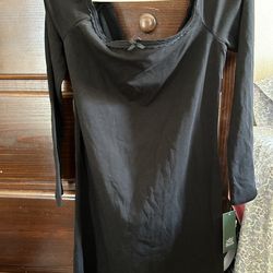 WILD DABLE OFF THE SHOULDER LONG SLEEVE DRESS