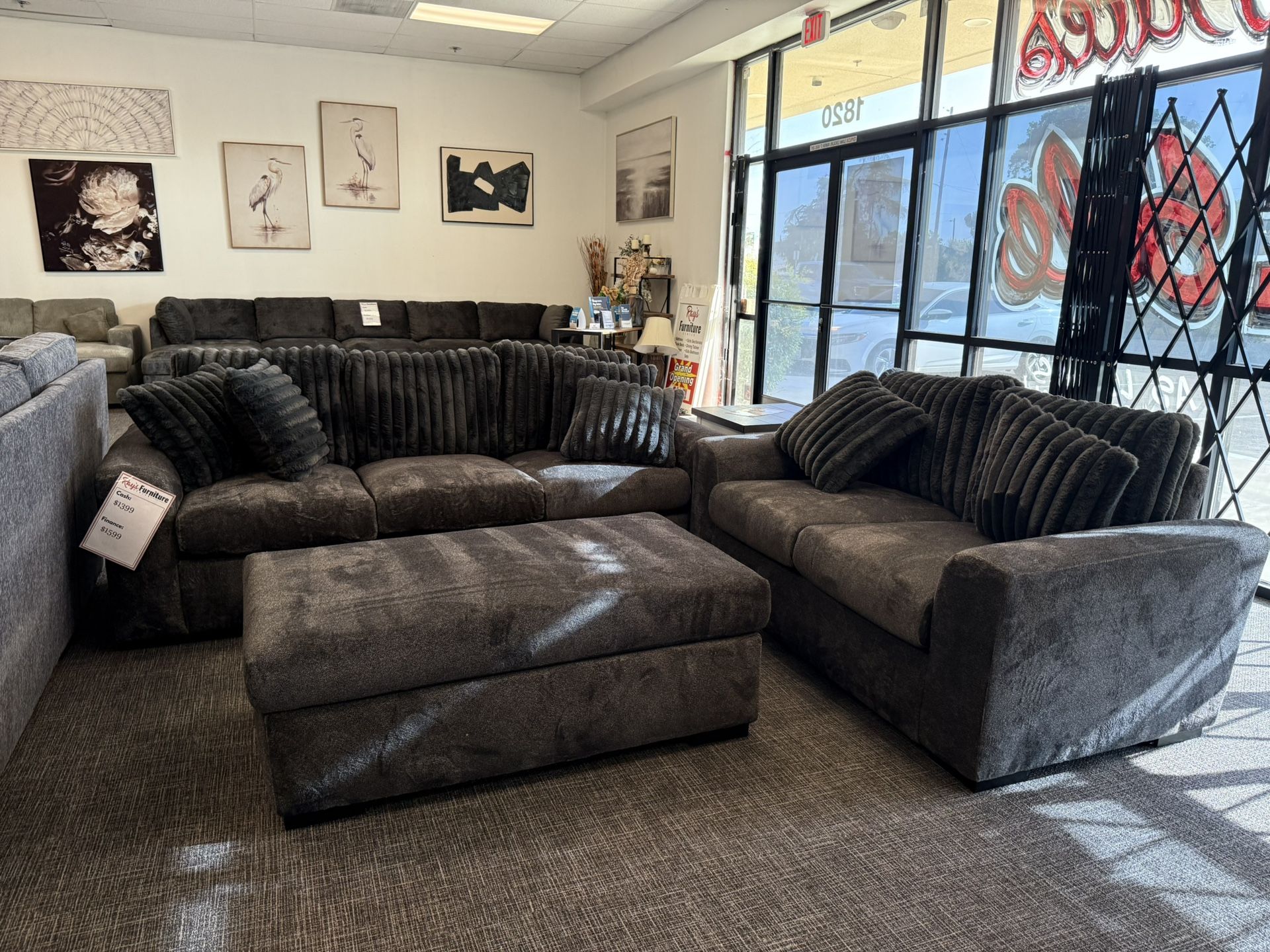 ποΈ 2 PC Sofa & Loveseat Set w/ Corduroy Pillows β $1399!