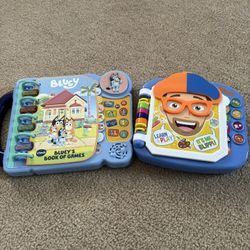 Blippi & Bluey Touch & Learn Musical Books