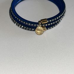 Marc by Marc Jacobs Rhinestone Wrap Bracelet – Navy & Gold (Used