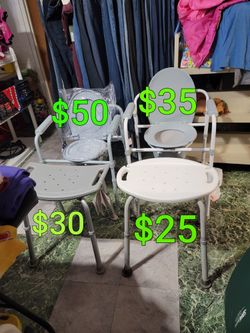 Portable Toilets & Shower Chairs Prices On Pic