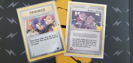 Pokemon 25th Anniversary Celebrations HOLO Team Rocket