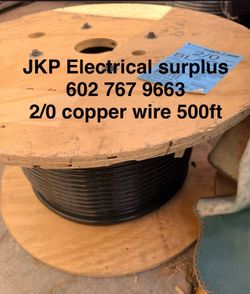 2/0 copper wire good for 150 amp to 200 amp Electrical wire