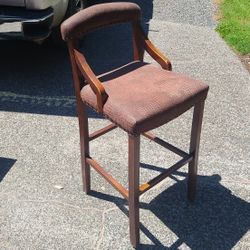 upright padded chair