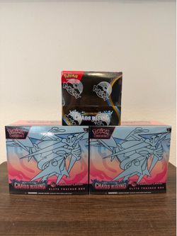 Pokemon Chaos Rising Pokemon center elite trainer box ETB and Booster Box