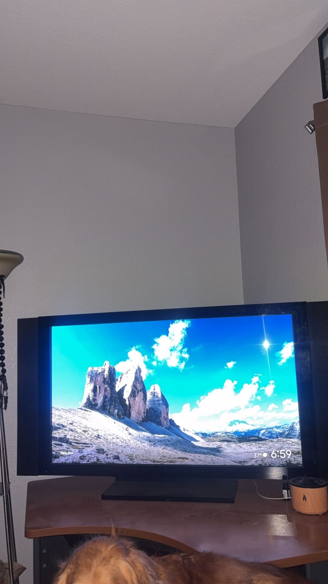 Plasma screen TV, used, 65”