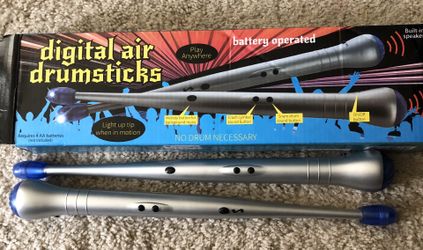 Digital air drumsticks