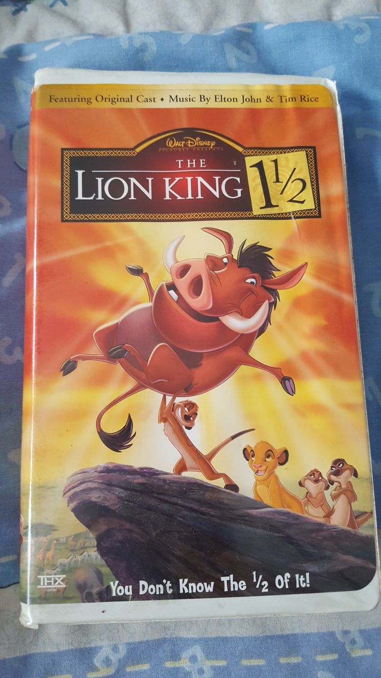 Lion king 1 1/2 vhs
