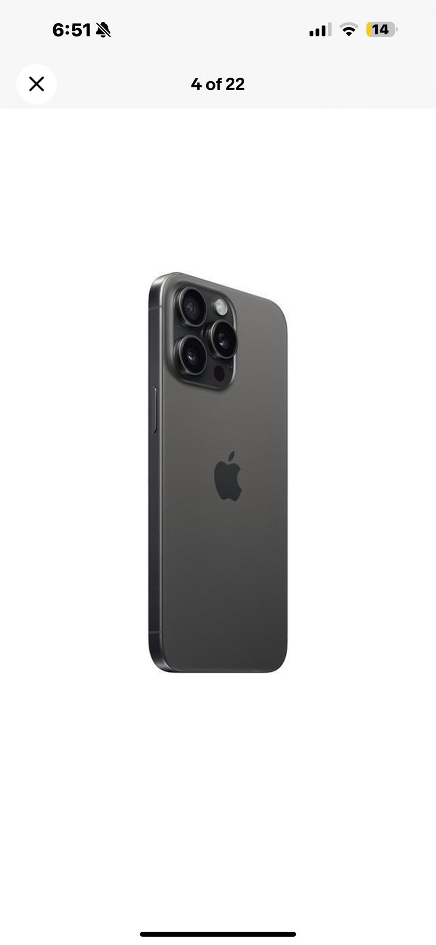 UNLOCKED Apple iPhone 15 Pro Max 256 GB Black Titanium