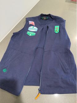 Girl Scout leader vest with pockets