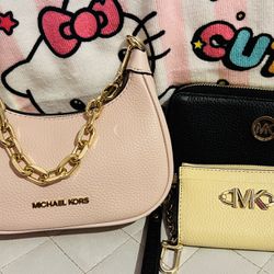 Micheal Kors Mini Purse And Wristlet And  Card Wallet 