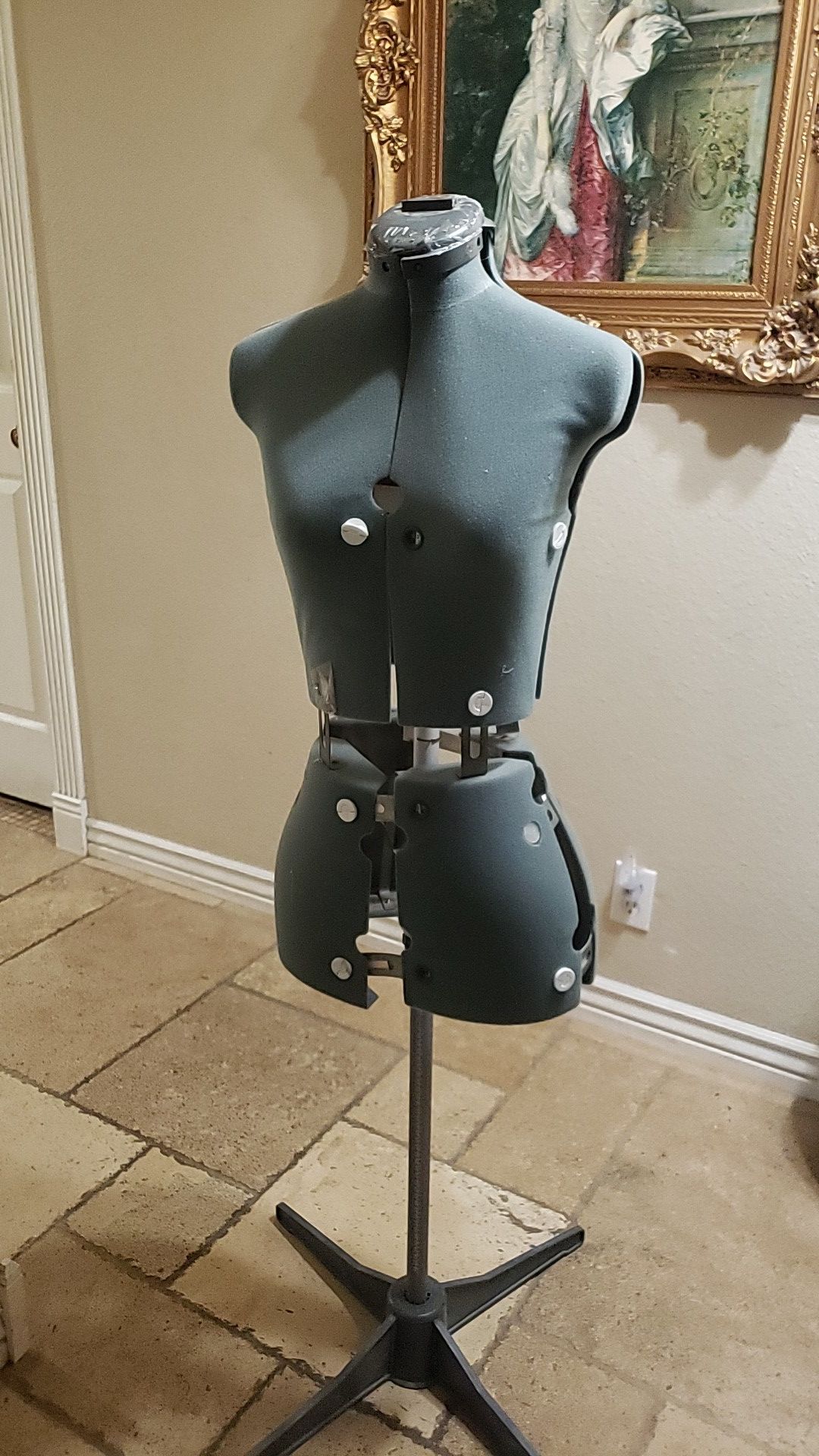 VINTAGE ADJUSTABLE MADE IN ENGLAND DRESS FORM SEWING MANNEQUIN for Sale