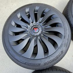 18” Photon Wheels, Tires & Covers For Tesla Model 3 (set of 4)