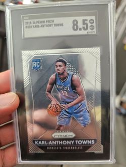 2015 panini prizm SILVER rc.  KARL ANTHONY TOWNS