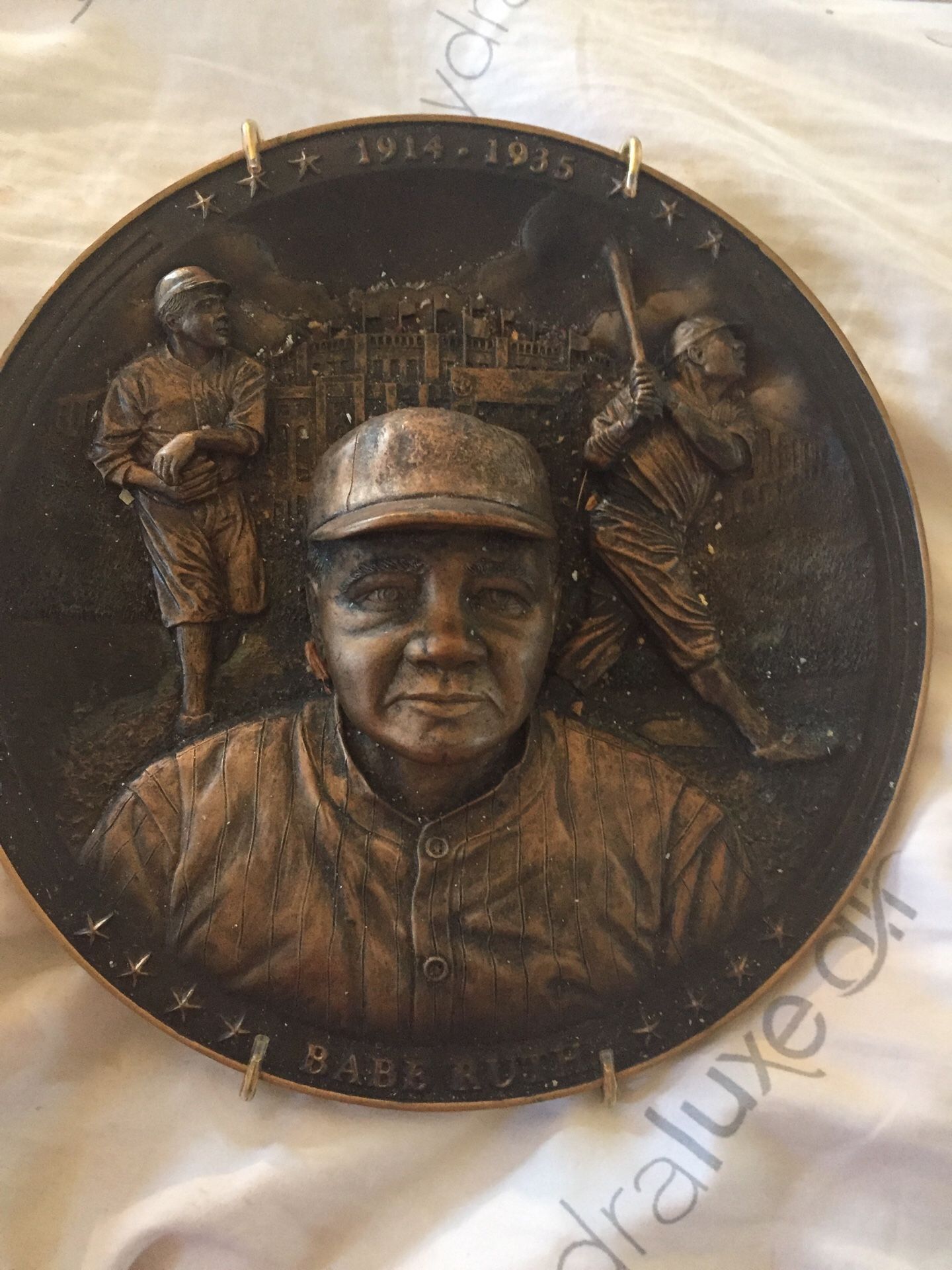 Babe Ruth New York Yankees collector plate
