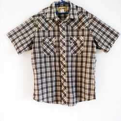 Wrangler Western Fashion Pearl Snap Multi-Colored Shirt Men's Large Plaid
