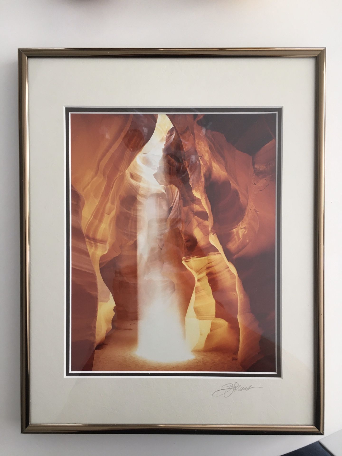 Antelope Canyon Arizona custom photography photograph framed art artwork 11” x 14” signed
