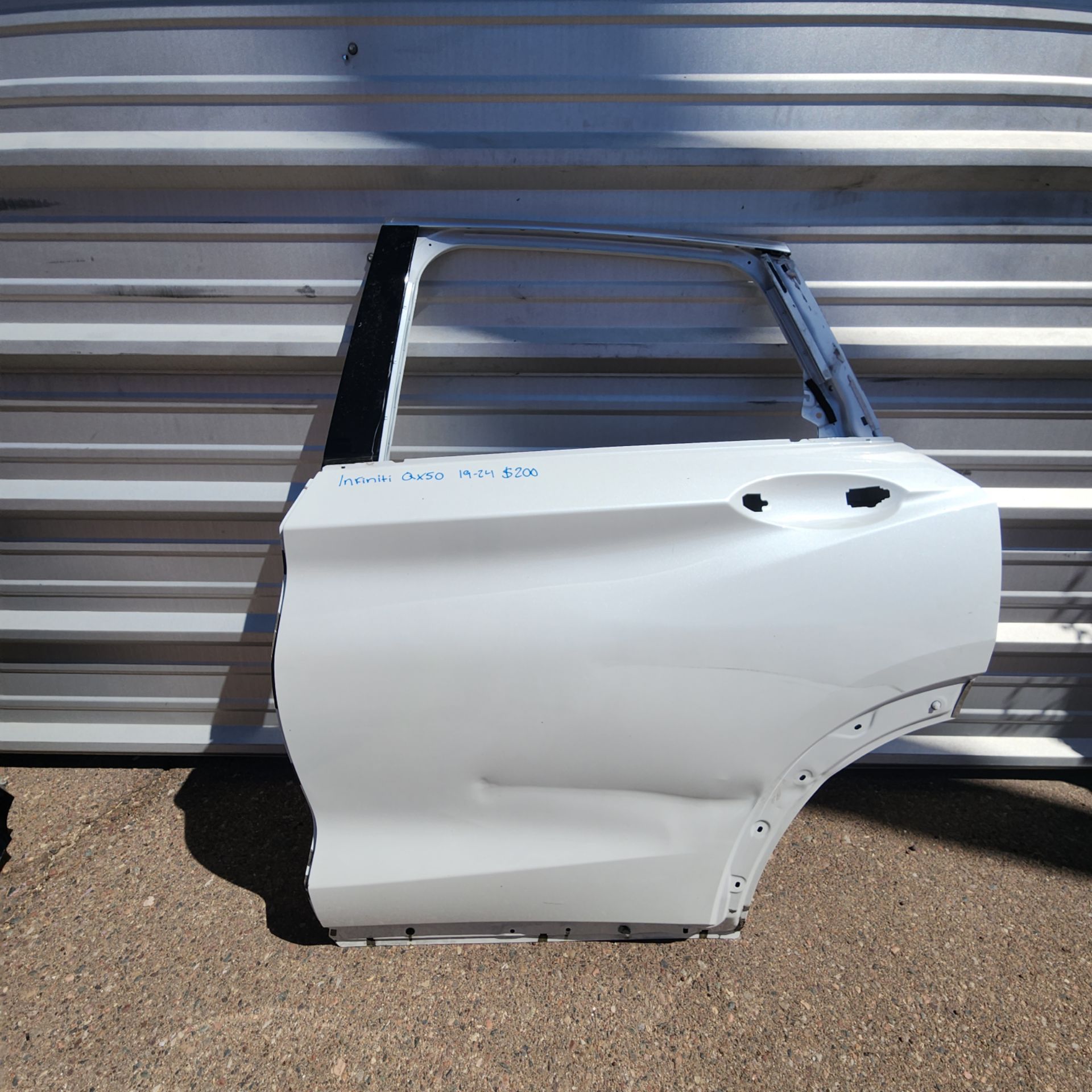Infiniti QX50 Rear Driver Left side door 2019 2020 2021 2022 2023 2024 Part $200
