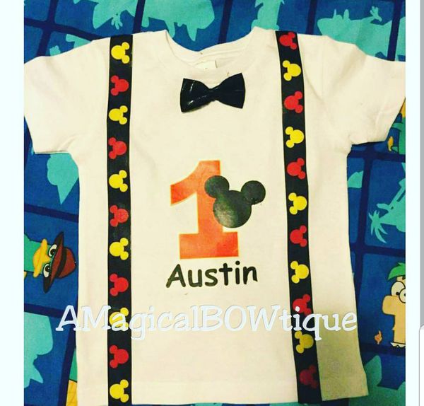 Mickey Mouse 1st Birthday Onesie Shirt For Sale In Perris Ca Offerup