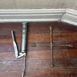 Grease Gun & Handle ($10 Both)
